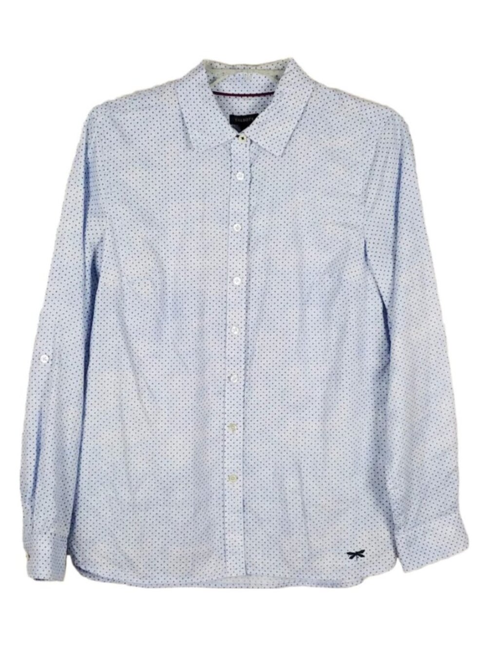 Talbots 100% cotton 3/4" or long sleeved button blouse size S